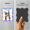 Custom Watercolor Photo Magnet, Pet Personalized Fridge Magnet - SoulMade Customs