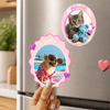 Custom Pet Photo Magnet with Name – Personalized Fridge Magnet - SoulMade Customs