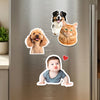 Family photo custom fridge magnet handcrafted in Los Angeles