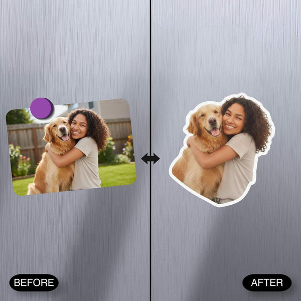Custom photo fridge magnet size chart 3 to 6 inches – SoulMade Customs